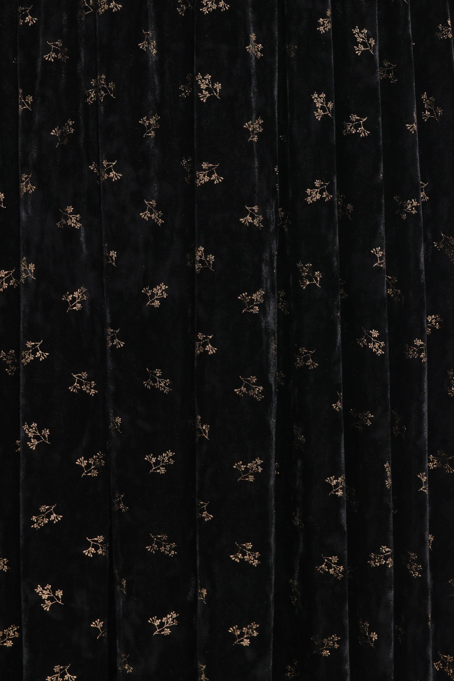 Farryn Maxi Dress - Black/Gold Velvet