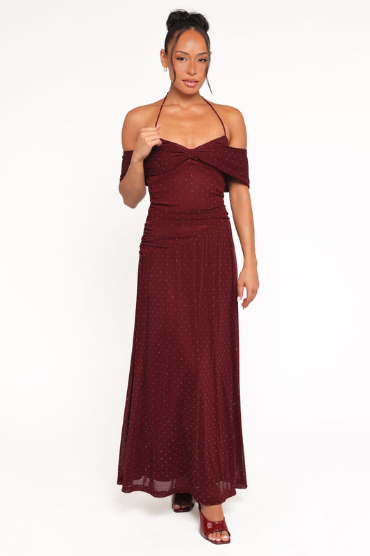 Mayven Maxi Dress - Burgundy