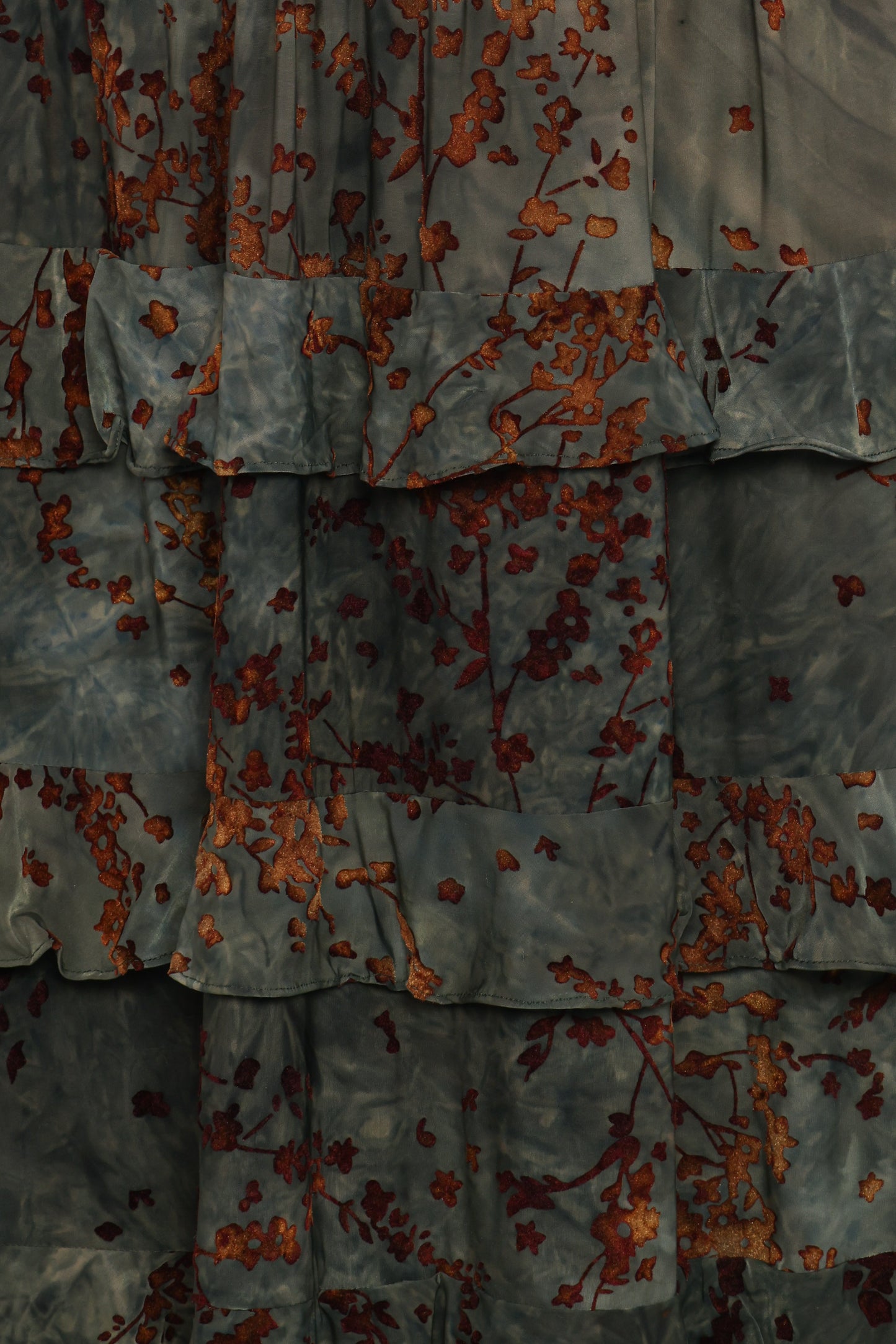 Wendi Ruffle Dress - Jade/Brown