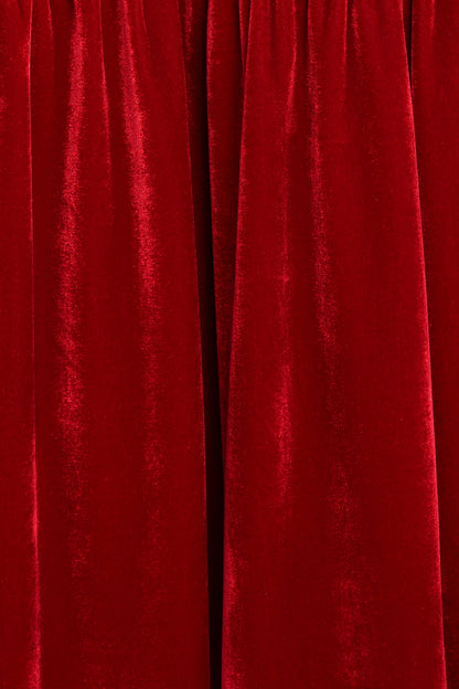 Betina Bow Front Maxi Dress - Red Velvet