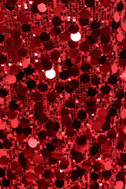 Karlie Strapless Sequin Maxi Dress - Red