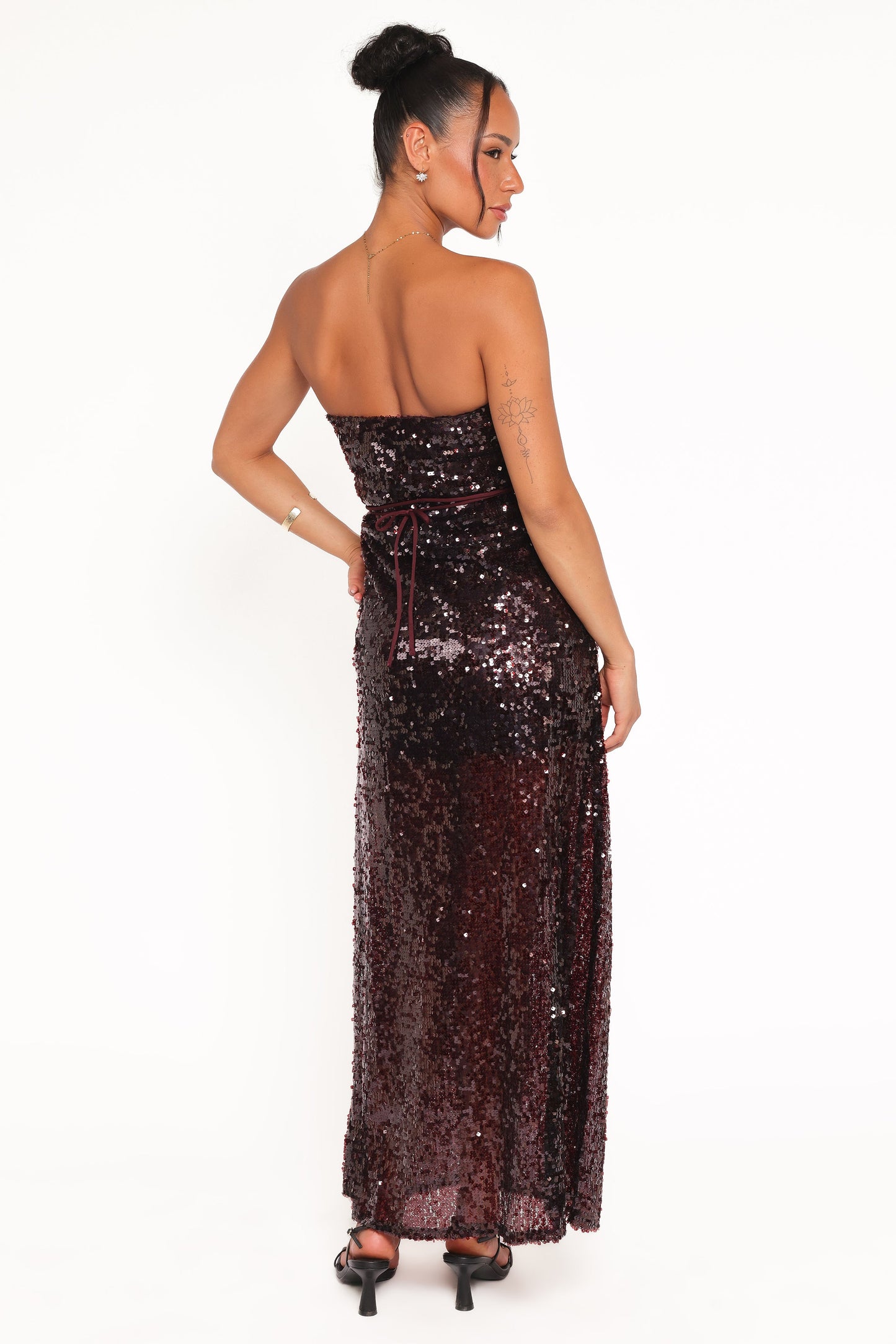 Liliane Maxi Dress - Cherry Sequin