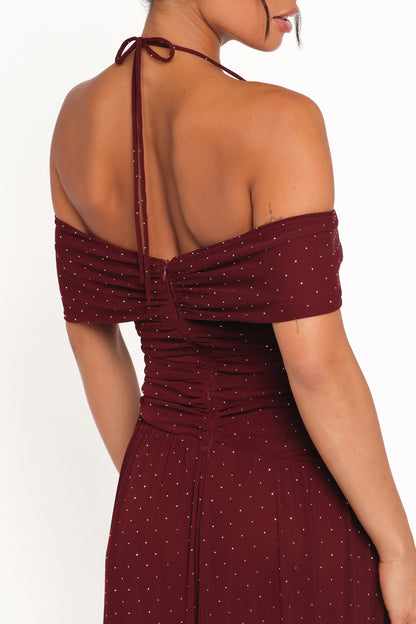 Mayven Maxi Dress - Burgundy